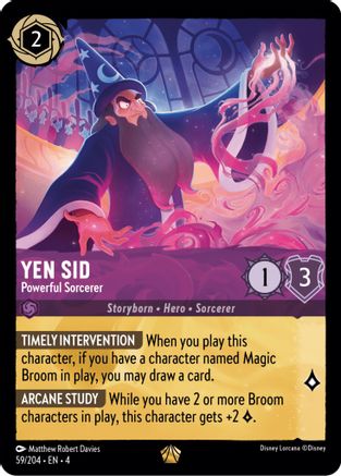 Yen Sid - Powerful Sorcerer (59/204) [Ursulas Return] - Deck Out Gaming