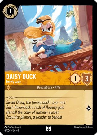 Daisy Duck - Lovely Lady (6/204) [Ursulas Return] - Deck Out Gaming