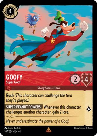 Goofy - Super Goof (107/204) [Ursulas Return] - Deck Out Gaming