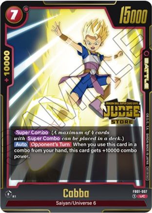 Cabba (Judge Pack (Store Judge) 01) (FB01-007) [Tournament and Championship Promos] Foil - Deck Out Gaming