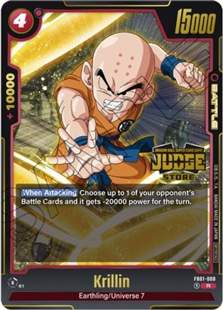 Krillin - FB01-008 (Judge Pack (Store Judge) 01) (FB01-008) [Tournament and Championship Promos] Foil - Deck Out Gaming