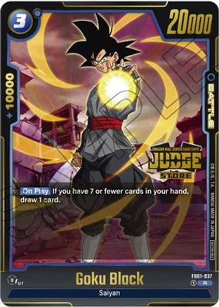 Goku Black - FB01-037 (Judge Pack (Store Judge) 01) (FB01-037) [Tournament and Championship Promos] Foil - Deck Out Gaming