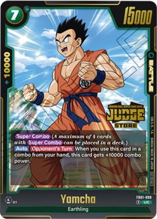 Yamcha (Judge Pack (Store Judge) 01) (FB01-098) [Tournament and Championship Promos] Foil - Deck Out Gaming