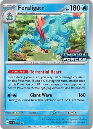 Feraligatr - 089 (Prerelease) (89) [SV: Scarlet & Violet Promo Cards] Holofoil - Deck Out Gaming