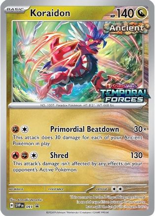 Koraidon - 091 (Prerelease) (91) [SV: Scarlet & Violet Promo Cards] Holofoil - Deck Out Gaming