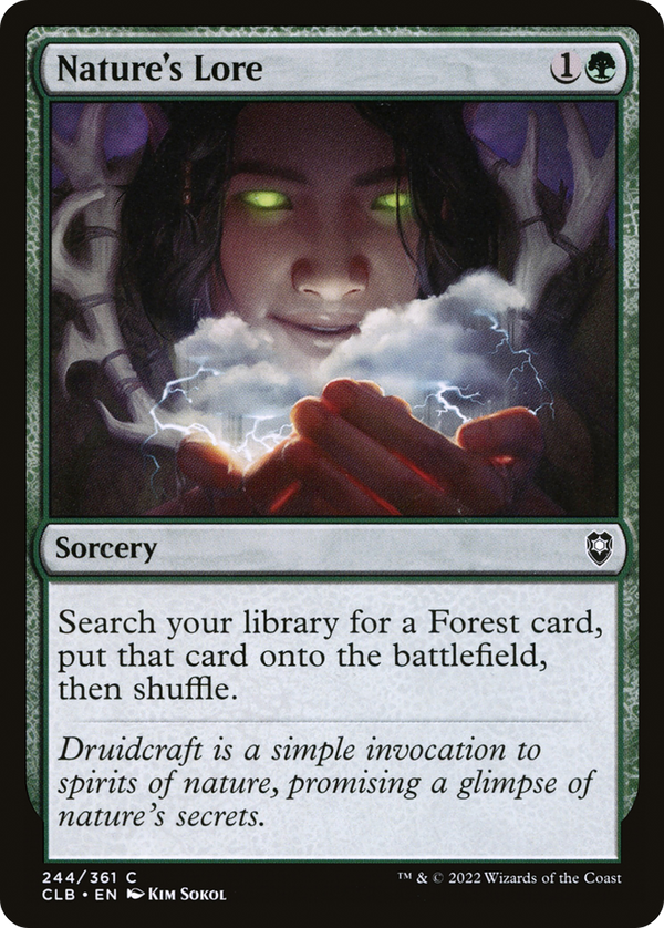 Nature's Lore (244) [Commander Legends: Battle for Baldur's Gate] - Deck Out Gaming