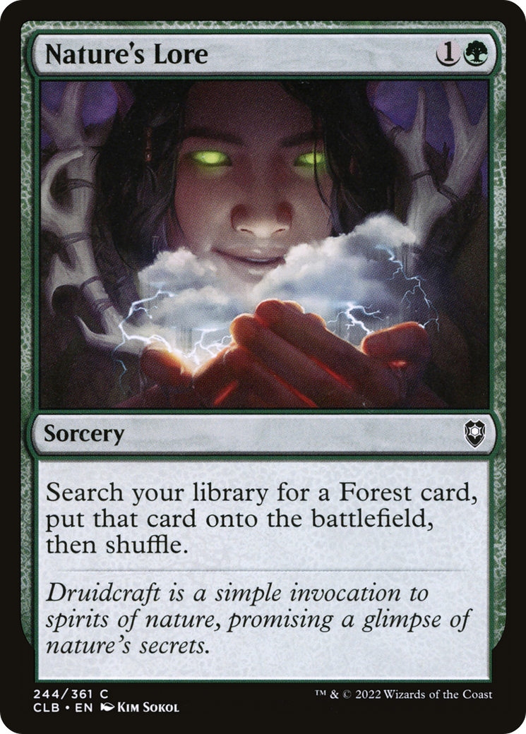 Nature's Lore (244) [Commander Legends: Battle for Baldur's Gate] - Deck Out Gaming