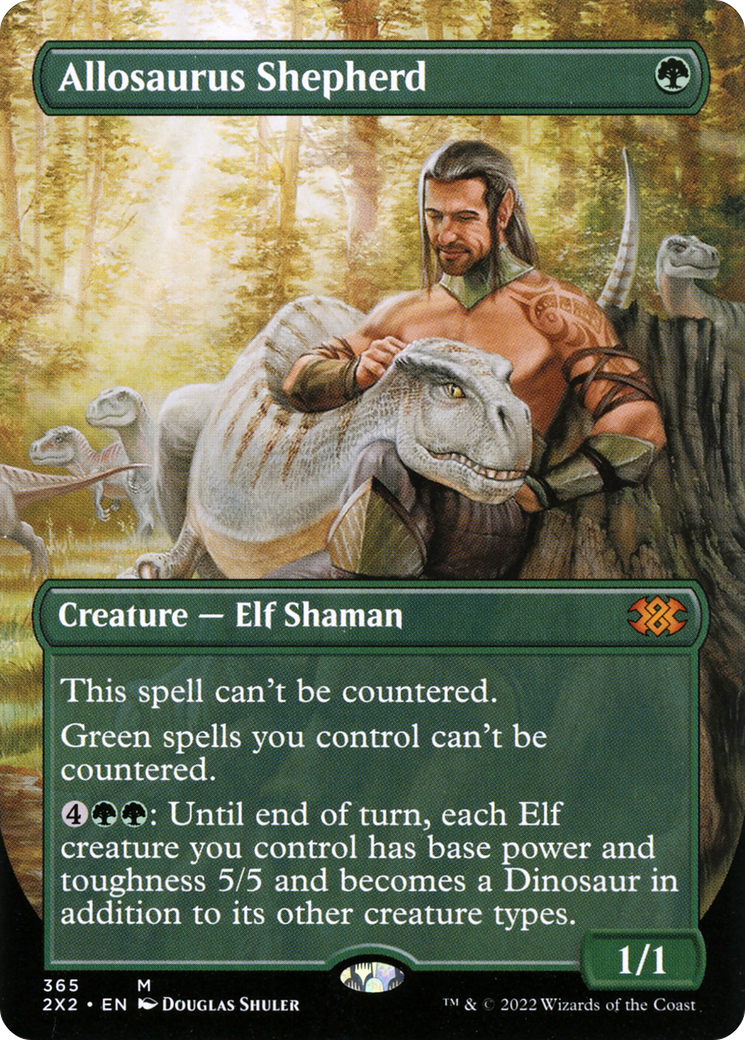 Allosaurus Shepherd (Borderless) (365) [Double Masters 2022] - Deck Out Gaming