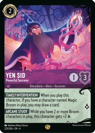 Yen Sid - Powerful Sorcerer (223/204) (223/204) [Ursulas Return] Cold Foil - Deck Out Gaming