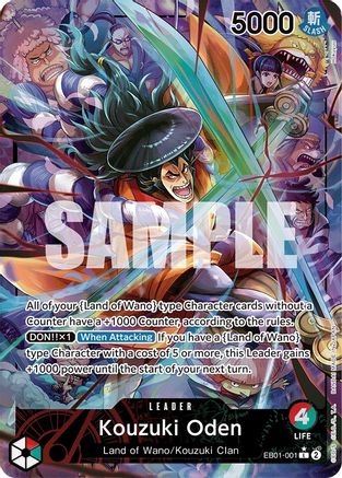 Kouzuki Oden (Alternate Art) (EB01-001) [Extra Booster: Memorial Collection] Foil - Deck Out Gaming