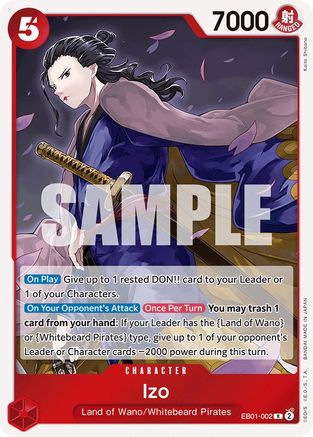 Izo (EB01-002) [Extra Booster: Memorial Collection] Foil - Deck Out Gaming