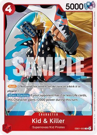 Kid & Killer (EB01-003) [Extra Booster: Memorial Collection] Foil - Deck Out Gaming