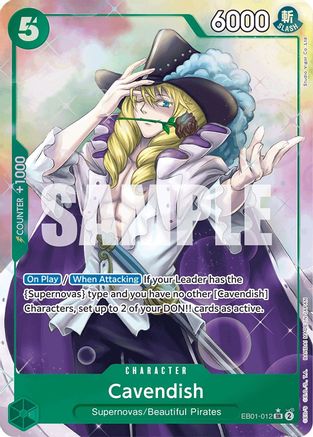 Cavendish (Alternate Art) (EB01-012) [Extra Booster: Memorial Collection] Foil - Deck Out Gaming