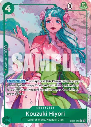 Kouzuki Hiyori (Alternate Art) (EB01-013) [Extra Booster: Memorial Collection] Foil - Deck Out Gaming