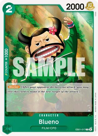 Blueno (017) (EB01-017) [Extra Booster: Memorial Collection]