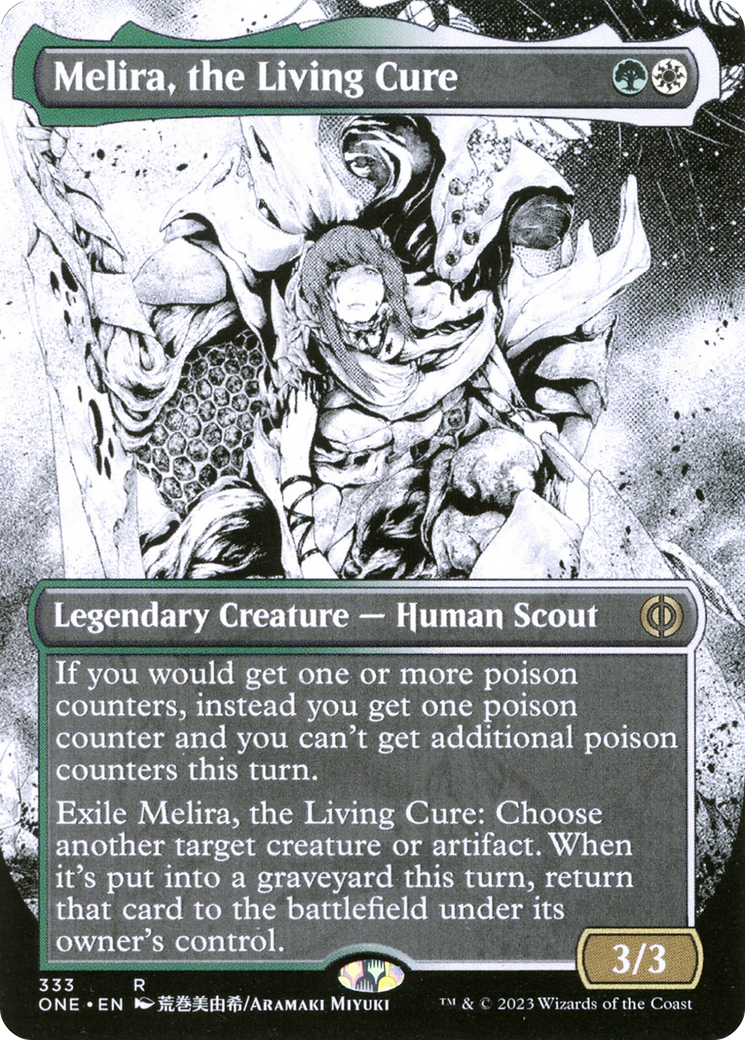 Melira, the Living Cure (Borderless) (333) [Phyrexia: All Will Be One] foil - Deck Out Gaming