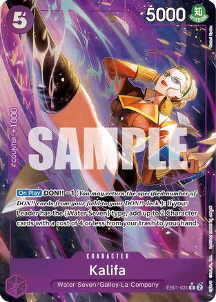 Kalifa (Alternate Art) (EB01-031) [Extra Booster: Memorial Collection] Foil - Deck Out Gaming