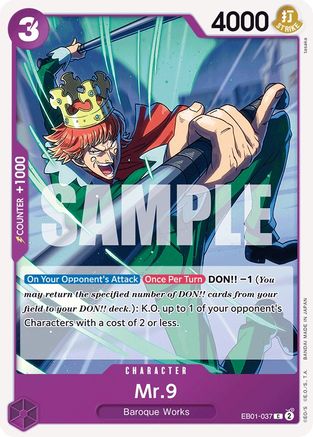 Mr. 9 (EB01-037) [Extra Booster: Memorial Collection] - Deck Out Gaming