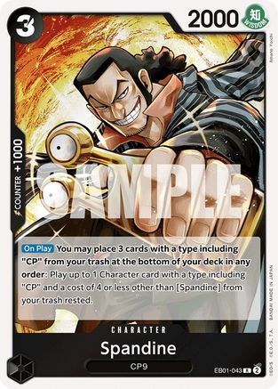 Spandine (EB01-043) [Extra Booster: Memorial Collection] Foil - Deck Out Gaming