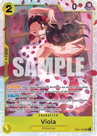 Viola (EB01-052) [Extra Booster: Memorial Collection] Foil - Deck Out Gaming