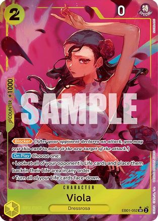 Viola (Alternate Art) (EB01-052) [Extra Booster: Memorial Collection] Foil - Deck Out Gaming