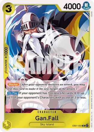Gan.Fall (EB01-054) [Extra Booster: Memorial Collection] Foil - Deck Out Gaming