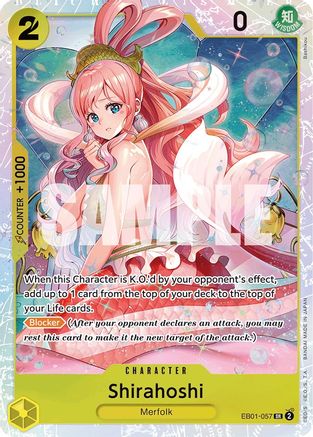 Shirahoshi (EB01-057) [Extra Booster: Memorial Collection] Foil - Deck Out Gaming