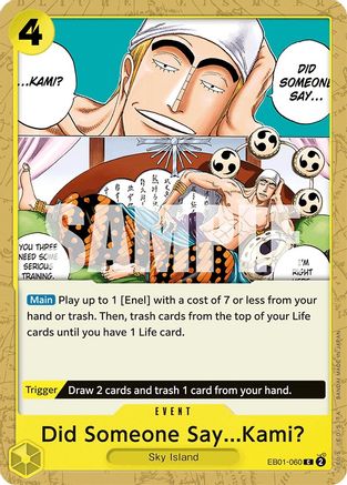 Did Someone Say...Kami? (EB01-060) [Extra Booster: Memorial Collection] - Deck Out Gaming