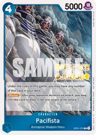 Pacifista (Judge Pack Vol. 3) (OP01-075) [One Piece Promotion Cards] Foil - Deck Out Gaming