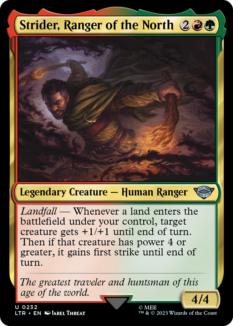 Strider, Ranger of the North (232) [The Lord of the Rings: Tales of Middle-earth] foil - Deck Out Gaming