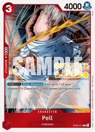 Pell (Judge Pack Vol. 3) (OP05-014) [One Piece Promotion Cards] Foil - Deck Out Gaming