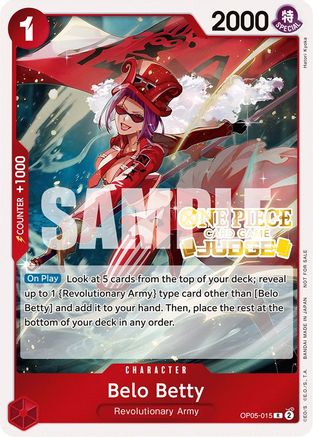 Belo Betty (Judge Pack Vol. 3) (OP05-015) [One Piece Promotion Cards] Foil - Deck Out Gaming