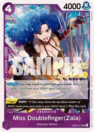 Miss Doublefinger(Zala) (Judge Pack Vol. 3) (OP05-073) [One Piece Promotion Cards] Foil - Deck Out Gaming