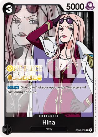 Hina (Judge Pack Vol. 3) (ST06-008) [One Piece Promotion Cards] Foil - Deck Out Gaming