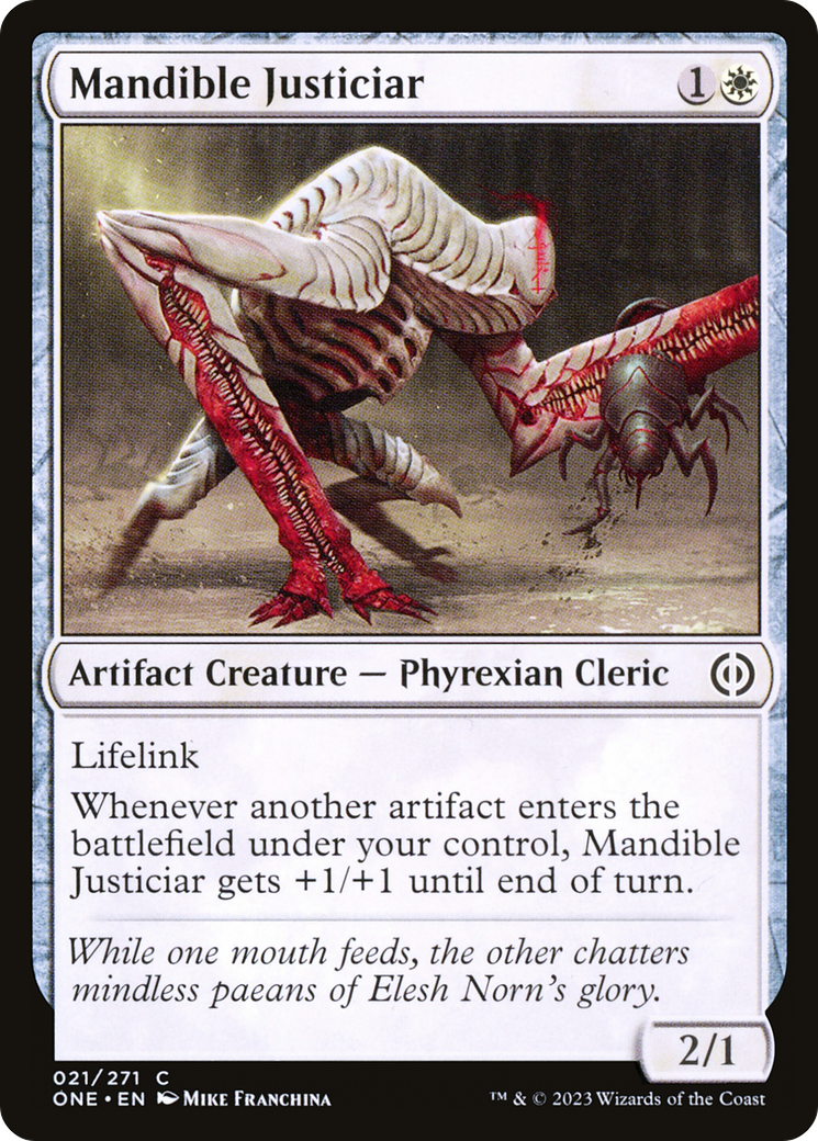Mandible Justiciar (21) [Phyrexia: All Will Be One] - Deck Out Gaming