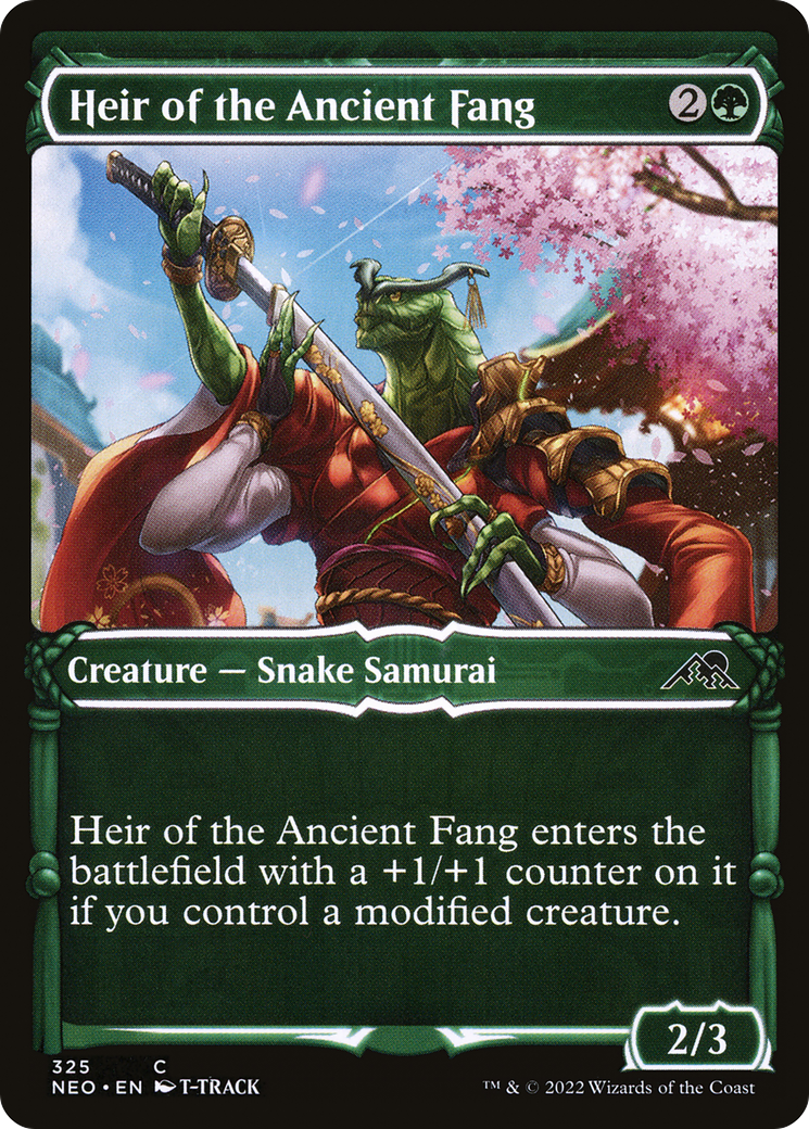 Heir of the Ancient Fang (Showcase) (325) [Kamigawa: Neon Dynasty] - Deck Out Gaming