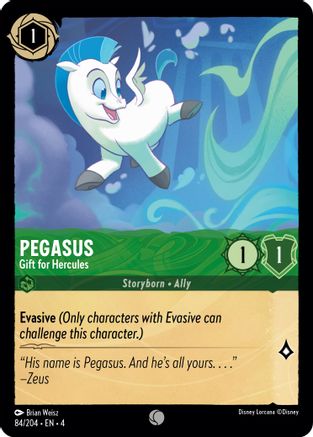 Pegasus - Gift for Hercules (84/204) [Ursulas Return] - Deck Out Gaming