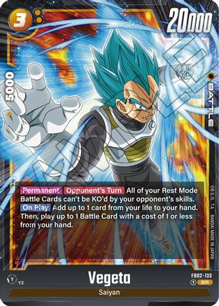 Vegeta - FB02-133 (FB02-133) [Blazing Aura] Foil - Deck Out Gaming