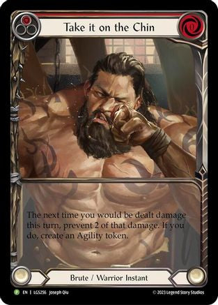 Take it on the Chin - LGS256 (LGS256) [Flesh and Blood: Promo Cards] Rainbow Foil - Deck Out Gaming
