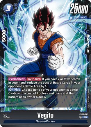 Vegito - FB02-061 (FB02-061) [Blazing Aura] Foil - Deck Out Gaming