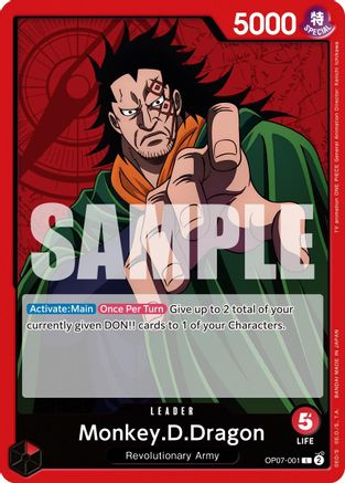Monkey.D.Dragon (001) (OP07-001) [500 Years in the Future] - Deck Out Gaming