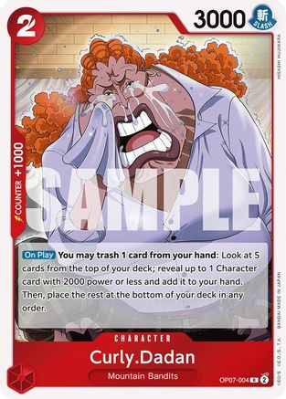 Curly.Dadan (OP07-004) [500 Years in the Future] Foil - Deck Out Gaming