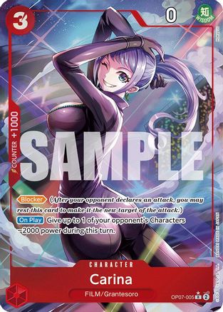 Carina (Parallel) (OP07-005) [500 Years in the Future] Foil - Deck Out Gaming