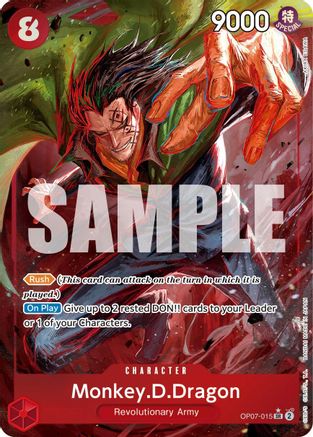 Monkey.D.Dragon (015) (Parallel) (OP07-015) [500 Years in the Future] Foil - Deck Out Gaming