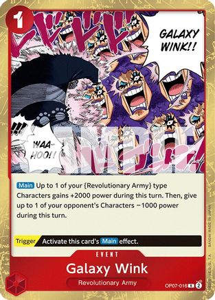 Galaxy Wink (OP07-016) [500 Years in the Future] Foil - Deck Out Gaming