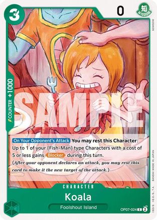 Koala (OP07-024) [500 Years in the Future] - Deck Out Gaming