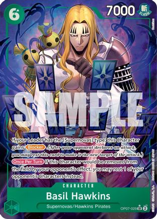 Basil Hawkins (Parallel) (OP07-029) [500 Years in the Future] Foil - Deck Out Gaming