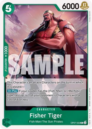 Fisher Tiger (OP07-032) [500 Years in the Future] Foil - Deck Out Gaming