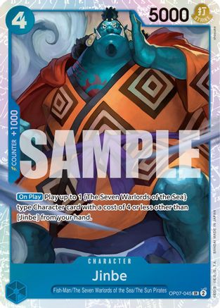 Jinbe (045) (OP07-045) [500 Years in the Future] Foil - Deck Out Gaming