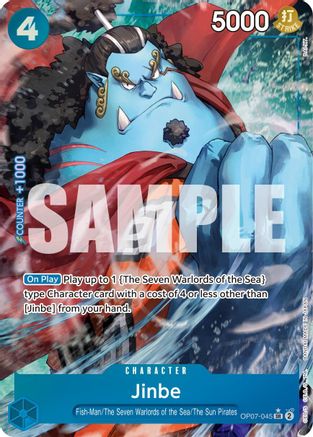 Jinbe (045) (Parallel) (OP07-045) [500 Years in the Future] Foil - Deck Out Gaming